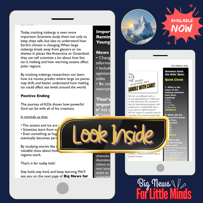 World’s Largest Iceberg Is Breaking Up — A23a Explained: Kids Article Pack & Freebies!