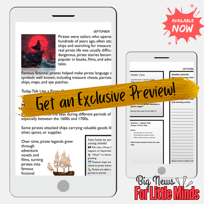 International Talk Like a Pirate Day: Treasure May & Adventure Activities: Lesson Plan!A