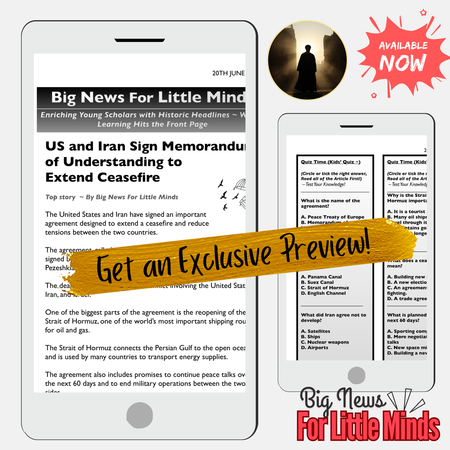 US-Iran Memorandum of Understanding: Kids Article, Activities & Critical Thinking Pack!