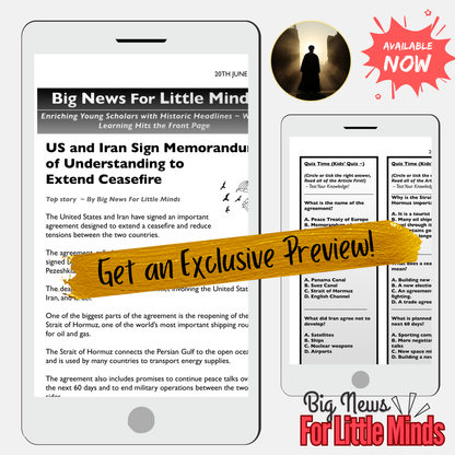 US-Iran Memorandum of Understanding: Kids Article, Activities & Critical Thinking Pack!