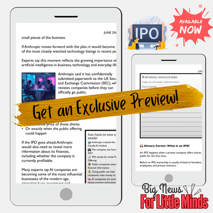 Anthropic Plans Big IPO Move: Kids Article, Activities & Critical Thinking on Ai & Business!