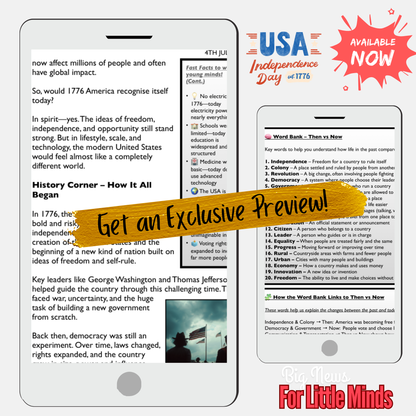 Same Nation, Different World: Would 1776 America recognise today? 4th July Package!