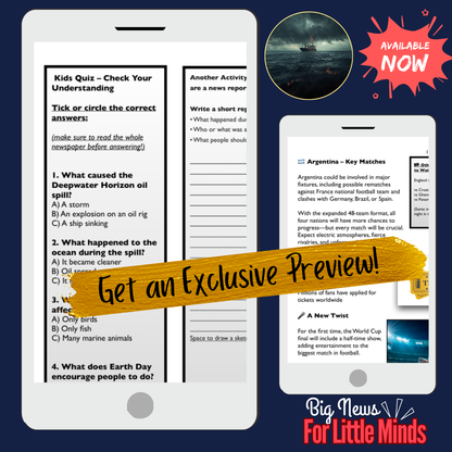 Earth Day Highlight: Deepwater Horizon Story 2010! Disaster Explained in Article Pack