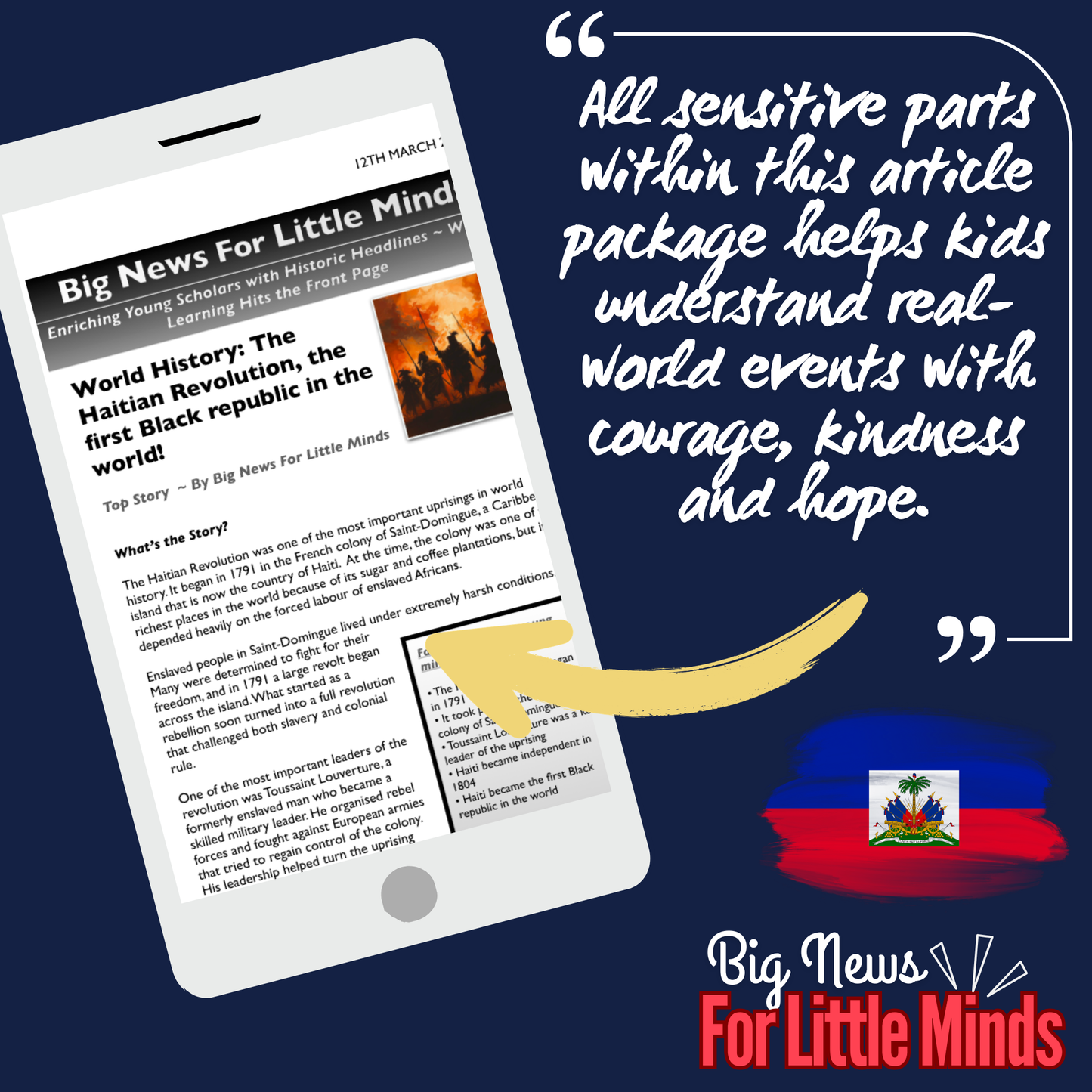 Haiti’s Fight for Freedom & Independence: Kids Article Pack for Black History Month!