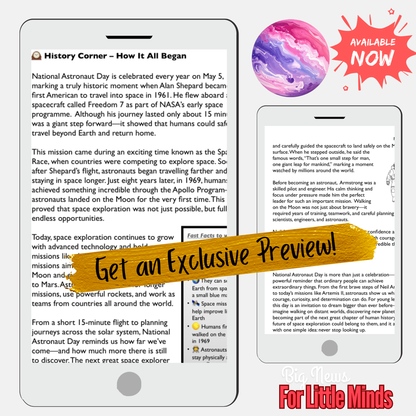 National Astronaut Day: From Freedom 7 (Alan Shepard) to Artemis II: Kids Article Pack!