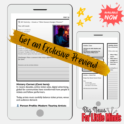 Blue Dot Fever — Why Some Concerts Are Struggling to Sell: Kids Newspaper & Activites