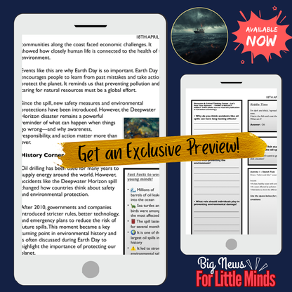 Earth Day Highlight: Deepwater Horizon Story 2010! Disaster Explained in Article Pack