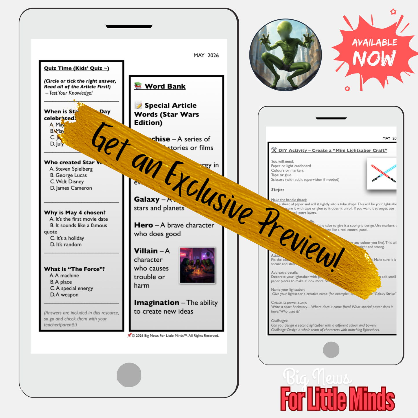 From 1977 to now: Star Wars Takes Over World Every May 4th...Why? Kids Article Pack!
