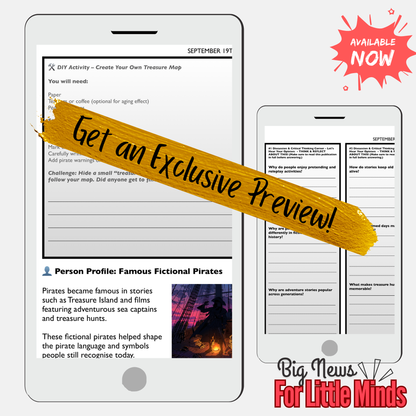 International Talk Like a Pirate Day: Treasure May & Adventure Activities: Lesson Plan!A