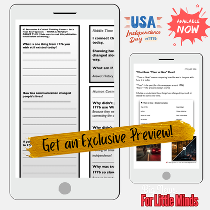 Same Nation, Different World: Would 1776 America recognise today? 4th July Package!