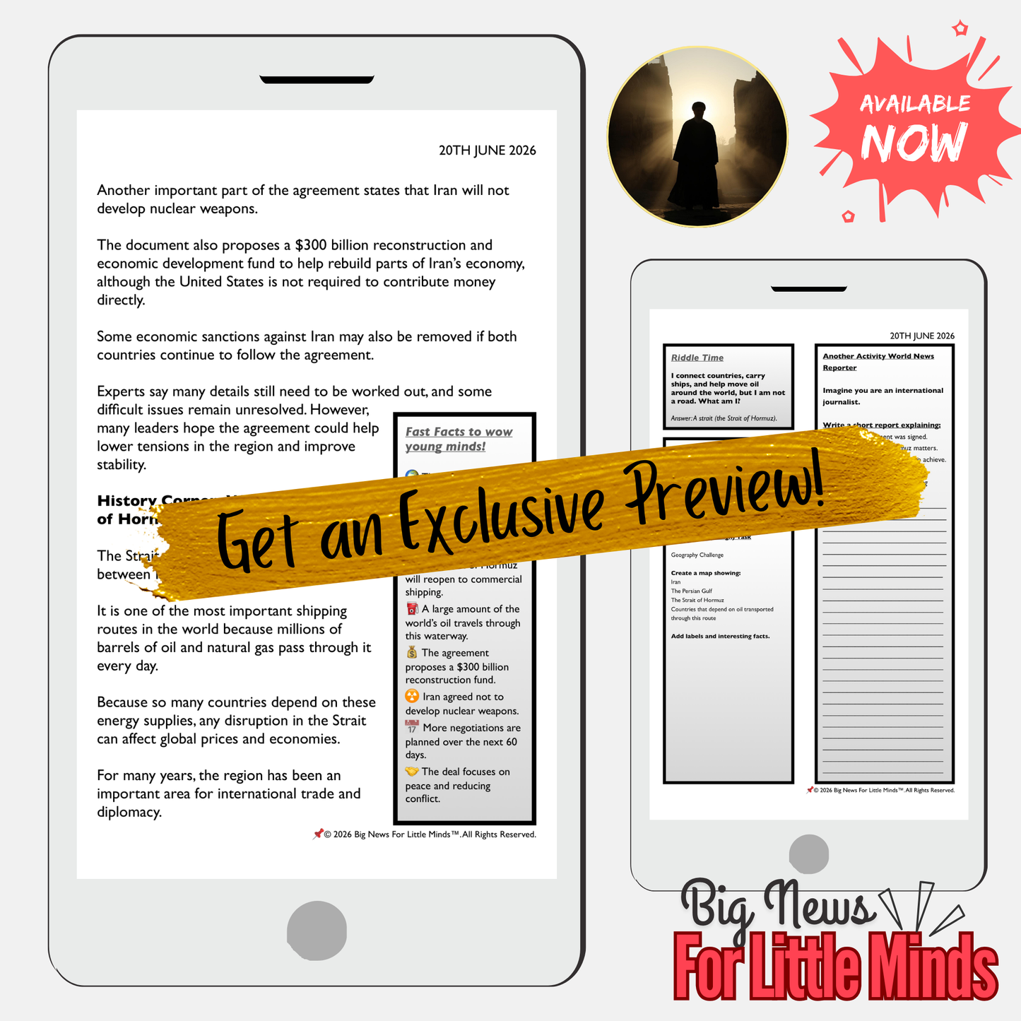 US-Iran Memorandum of Understanding: Kids Article, Activities & Critical Thinking Pack!
