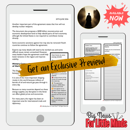 US-Iran Memorandum of Understanding: Kids Article, Activities & Critical Thinking Pack!
