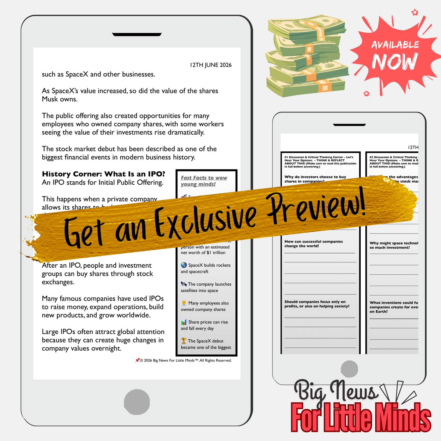 Elon Musk: World’s First Trillionaire! Article, Activities, Quiz & Critical Thinking (Lesson)
