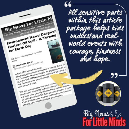 Earth Day Highlight: Deepwater Horizon Story 2010! Disaster Explained in Article Pack
