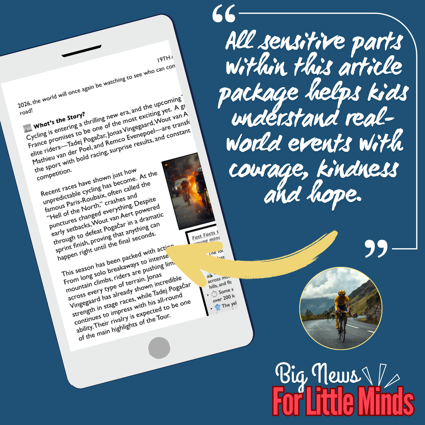 Tour de France: Ultimate Test of Strength, Strategy & Endurance: Kids Article Pack 2026!