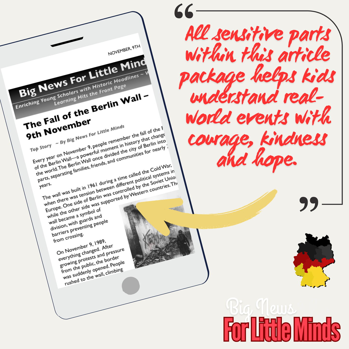 Fall of the Berlin Wall, November 9th Article Pack on History! Plus Freebie Worksheets!