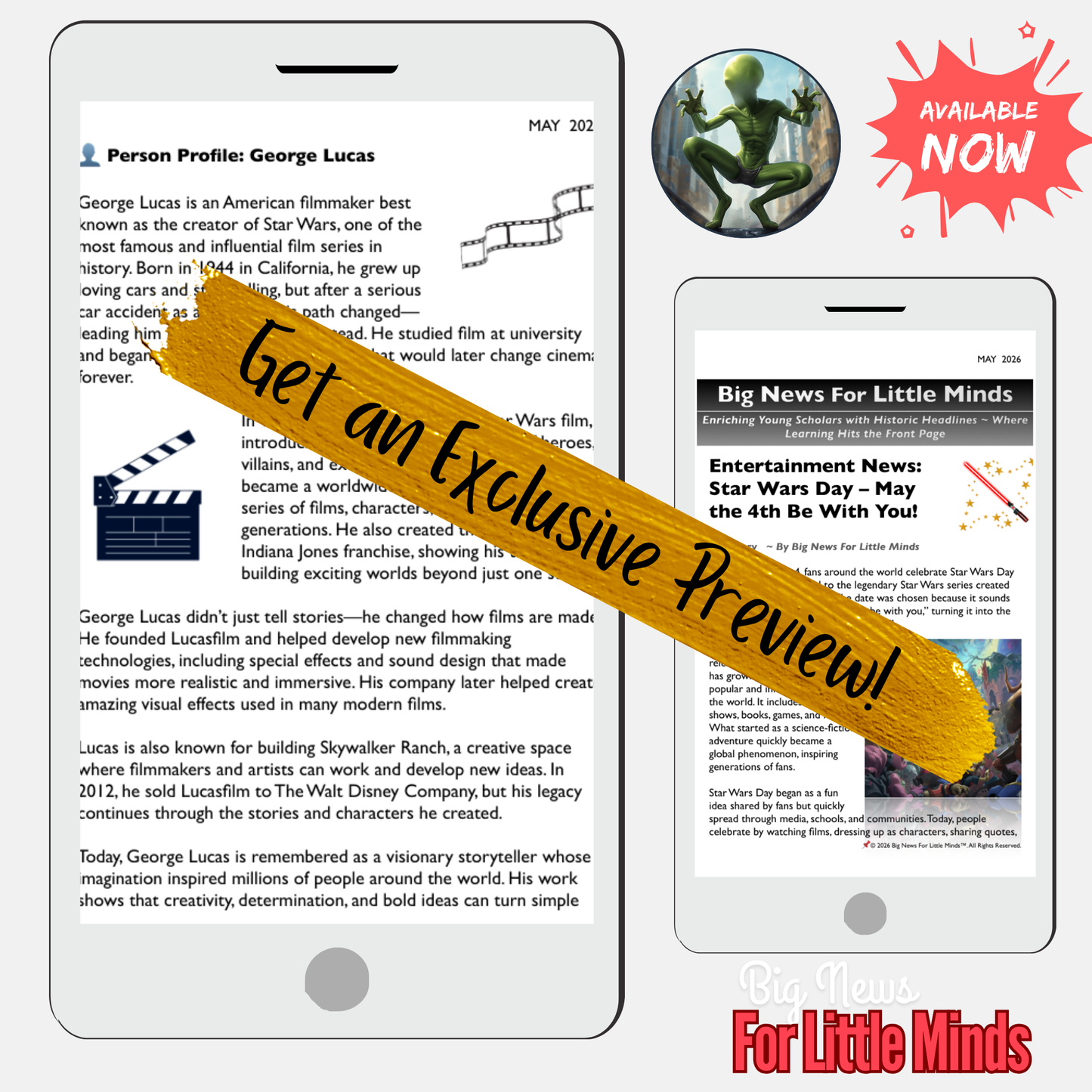 From 1977 to now: Star Wars Takes Over World Every May 4th...Why? Kids Article Pack!