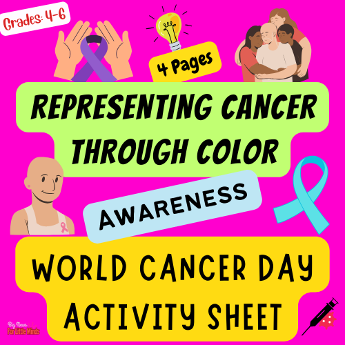 World Cancer Day: Meaning behind the Awareness Ribbons & Colour Activity Worksheet