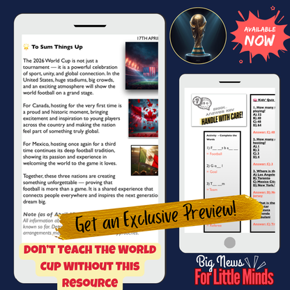 USA, Canada & Mexico World Cup 2026: Teach It All, Prep Nothing! Complete Article Pack