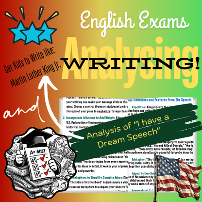 Martin Luther King Jr. “I Have a Dream” Speech Analysis, ELA Lesson & Worksheets