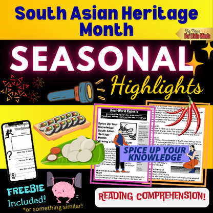 "Spice Up Your Knowledge" South Asian Heritage Month Article Package in July!