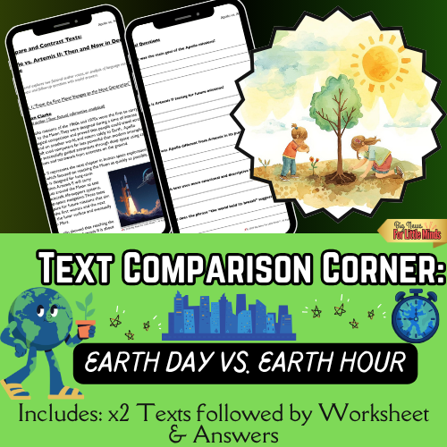 Earth Day vs. Earth Hour: Compare and Contrast Action & Awareness Texts (Package)