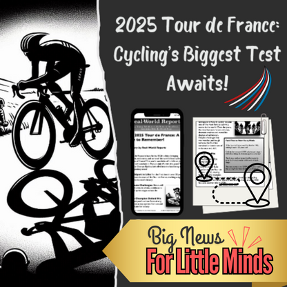2025 Tour de France: A Battle Like No Other ~ Article Package & x3 Freebie Worksheets!