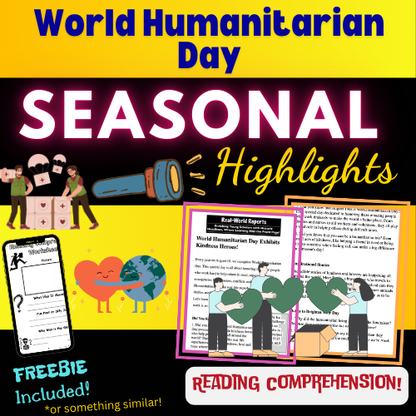 World Humanitarian Day Article: Meet Inspiring People Who Help Others! Mini Lesson