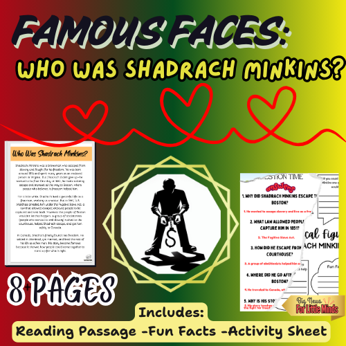 Who Was Shadrach Minkins? Black History Month Lesson Pack for Kids