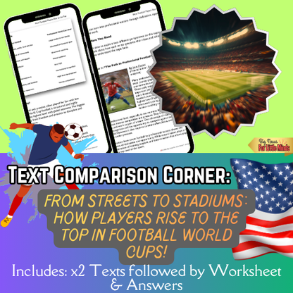 Football: From Playgrounds to Pressure Compare & Contrast Pack! USA World Cup 2026