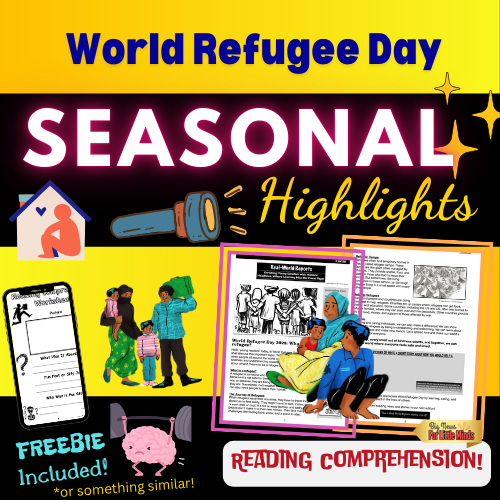 World Refugee Day: Kids Article Package (Mini) with FREE Worksheets & Activities!