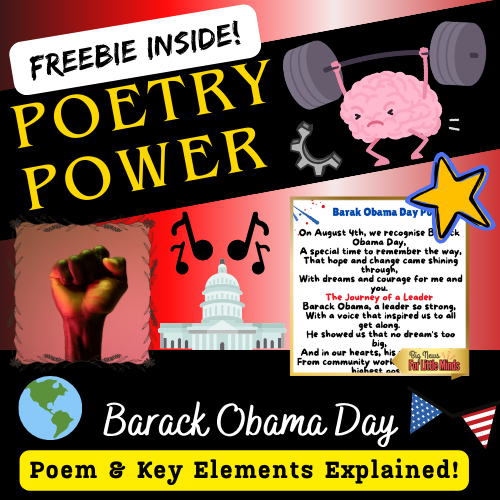 Barack Obama Day: A Day of Inspiration & Unity – Mini Poetry Reading on August 4th!