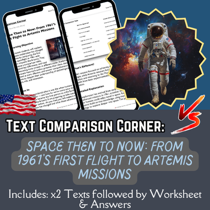 From First Orbit to the Artemis Missions: Compare and Contrast Package with Worksheet!