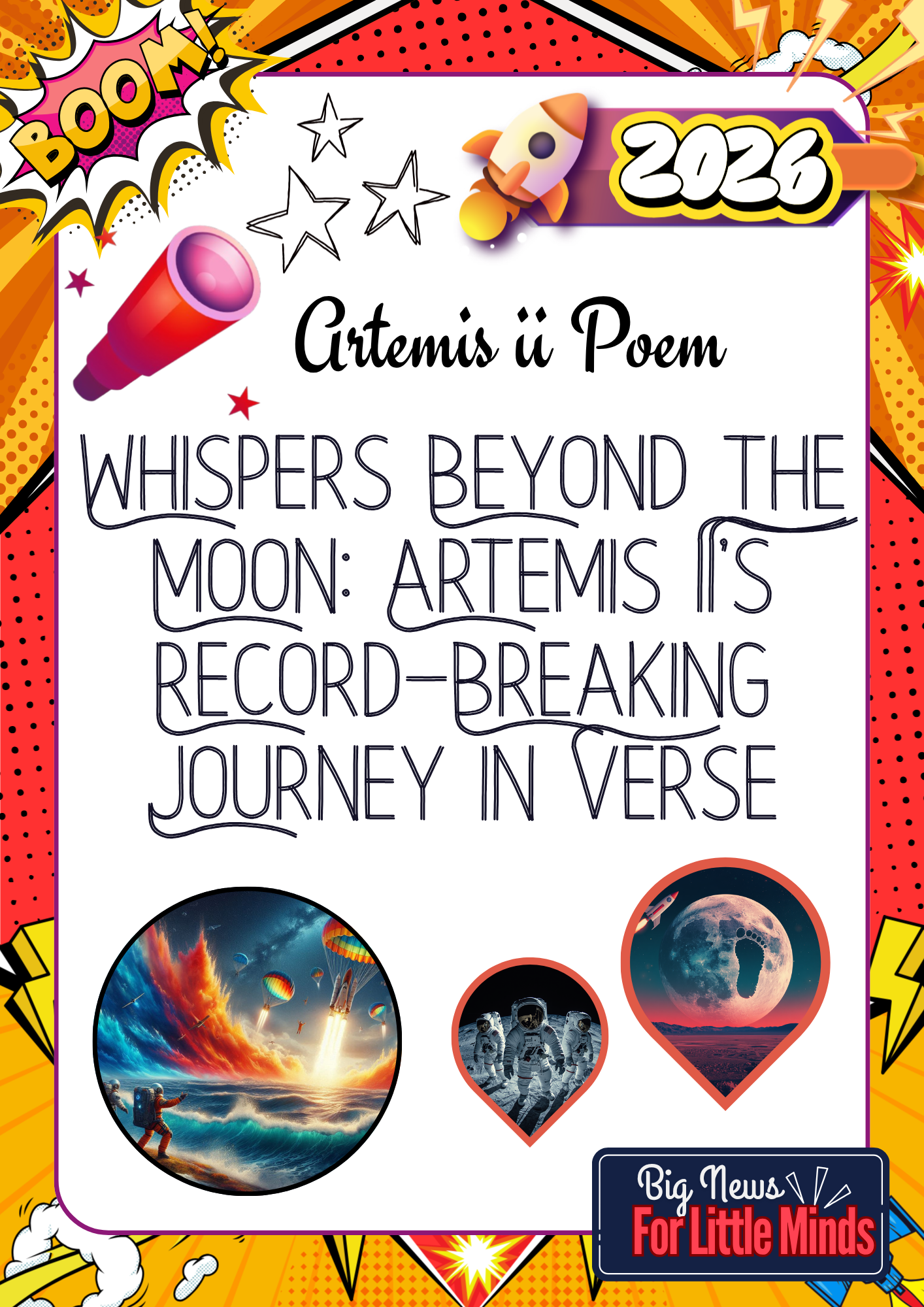 Artemis II: The Entire Mission Told in Verses of Poetry (Reading Facts of Artemis 2!)