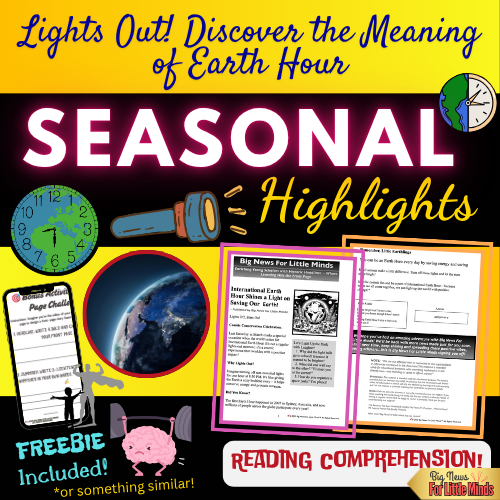 International Earth Hour: What is it & Amazing Facts to Know with Freebie fill-in Pages!