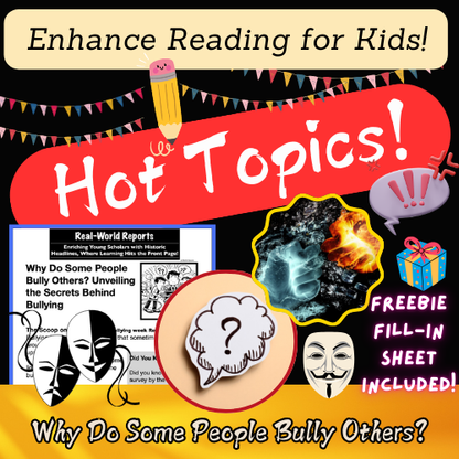 Why Do People Bully? Anti-Bullying Week Article, Kindness Activity & FREE Worksheet