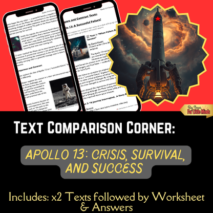Was Apollo 13 A Successful Failure? Compare & Contrast Texts, Worksheet & Answers!