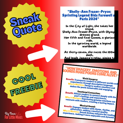 Shelly-Ann Fraser-Pryce: Jamaican Sprint Queen's Farewell from Olympics Poem Pack