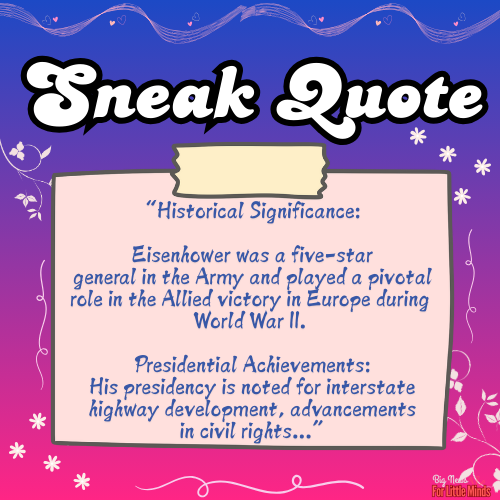 FROM GENERAL TO PRESIDENT! | The Dwight D. Eisenhower Story for October (Pack)