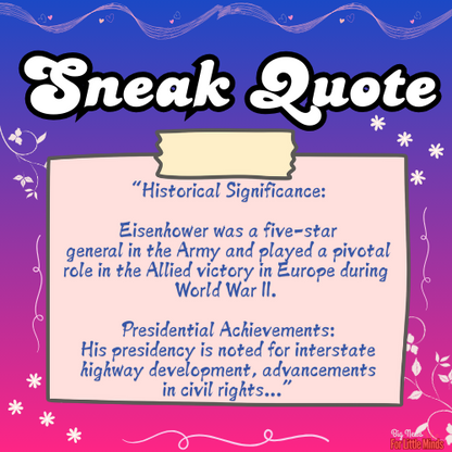FROM GENERAL TO PRESIDENT! | The Dwight D. Eisenhower Story for October (Pack)