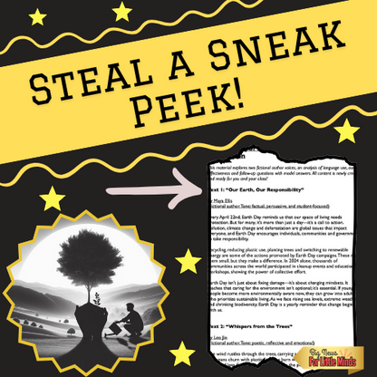 Compare & Contrast Two Texts on Earth Day – Text Pair with Worksheet & Answers