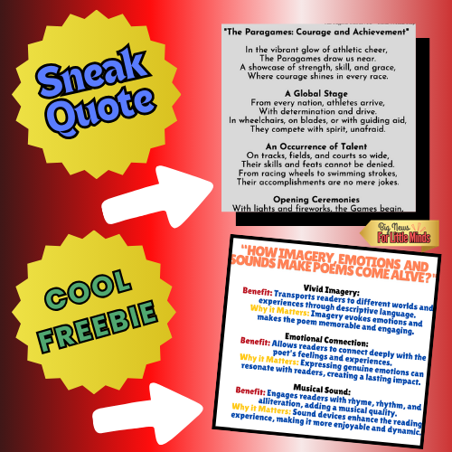 Paralympic Poem: Courage & Achievement in Poetry (with Freebies)!