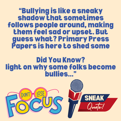 Why Do People Bully? Anti-Bullying Week Article, Kindness Activity & FREE Worksheet