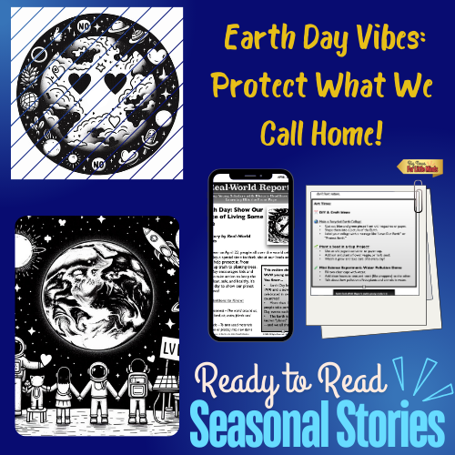 One Earth, One Chance: Earth Day Article Package for Kids in April