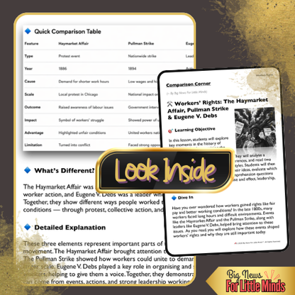 The Haymarket Affair, the Pullman Strike & Eugene V. Debs (Compare & Contrast Pack)