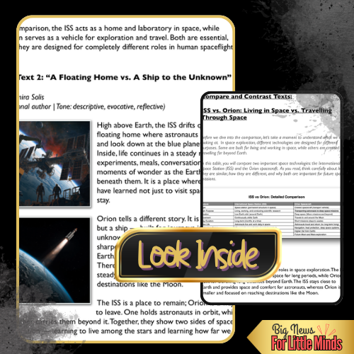 NASA's ISS vs Orion: Life in Orbit vs Deep Space Travel: Compare & Contrast Package!