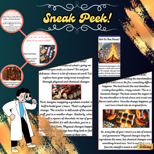 Physical & Chemical Changes Science: S'mores Lab Activity / Experiment with Worksheet & Answers