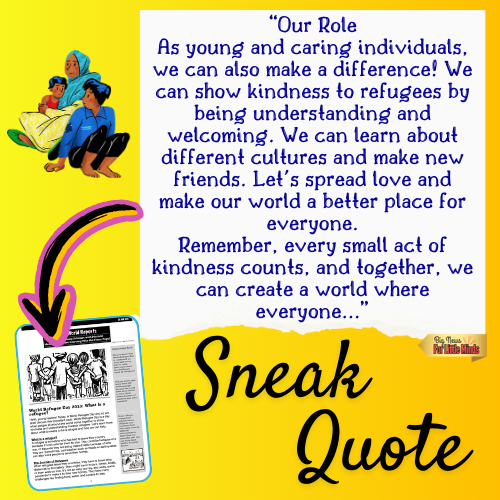 World Refugee Day: Kids Article Package (Mini) with FREE Worksheets & Activities!