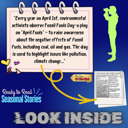 Fossil Fools’ Day: A Wake-Up Call on Fossil Fuels – Kids Article Pack & Freebie Worksheets