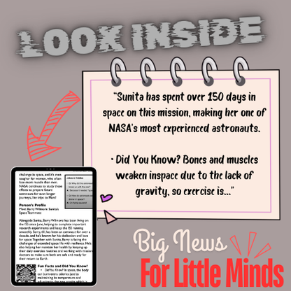 Sunita Williams: Astronaut Challenges in Space – Article Pack for Women's History Month